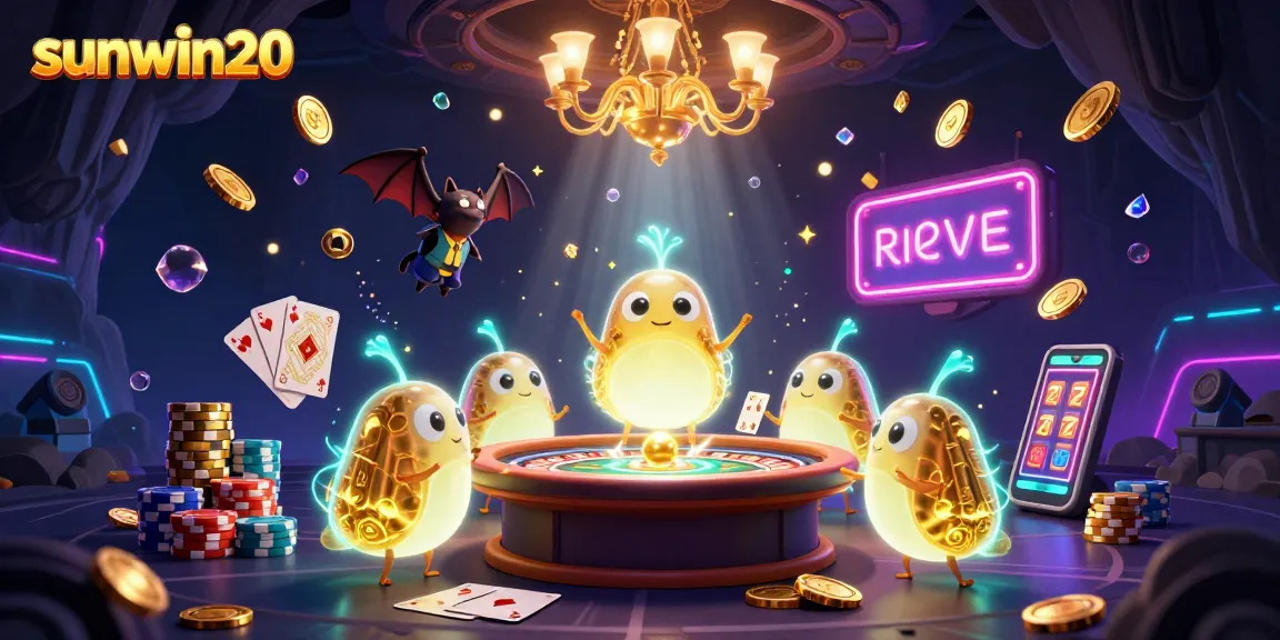 Experience fun and excitement at sunwin20 with vibrant game action and dazzling lights.