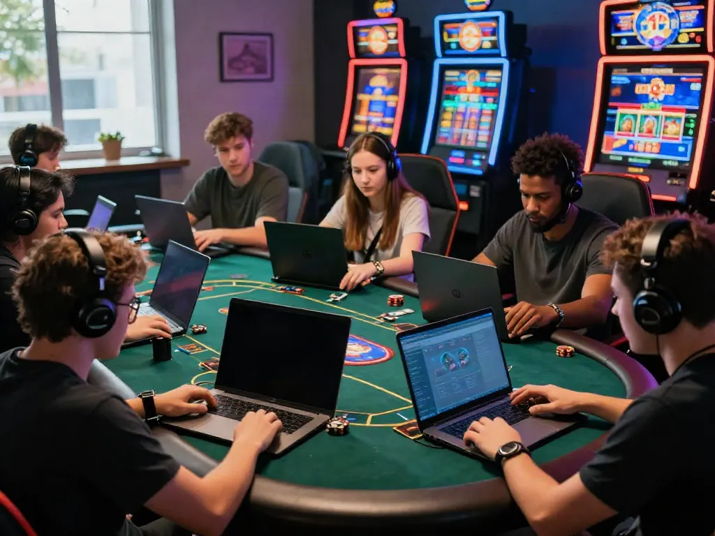 Diverse players engaging with tx 88 gaming platforms in an exciting online gambling environment.
