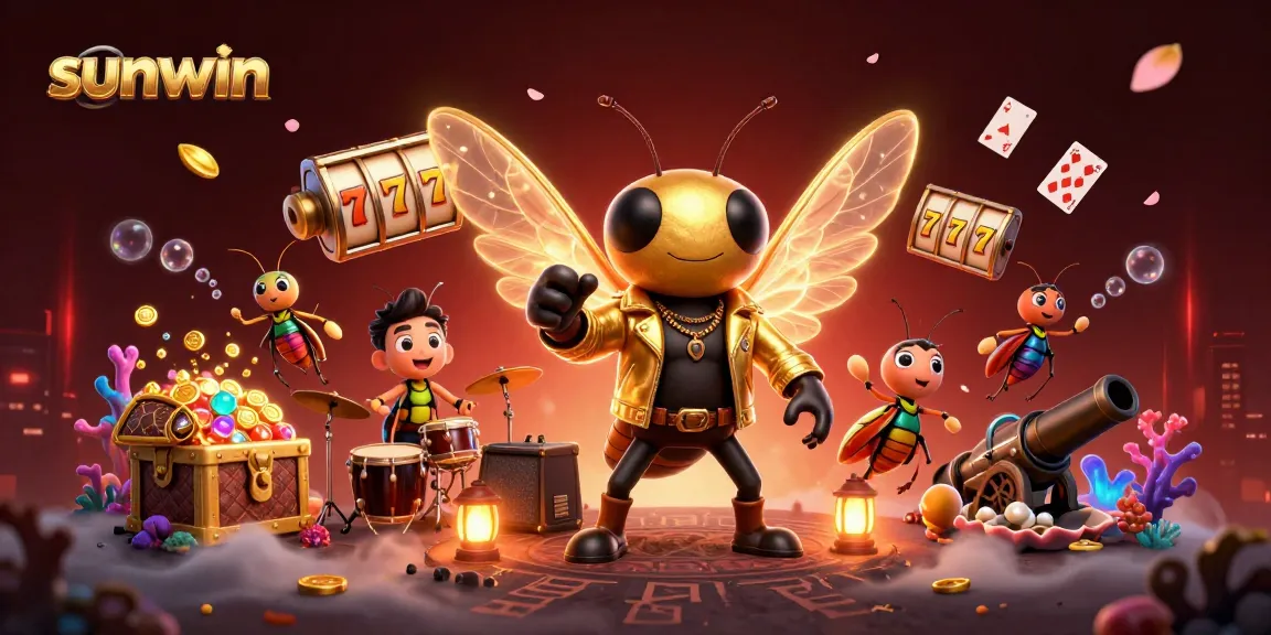 Experience thrilling gaming at sunwin with vibrant visuals and dynamic characters in this casino scene.