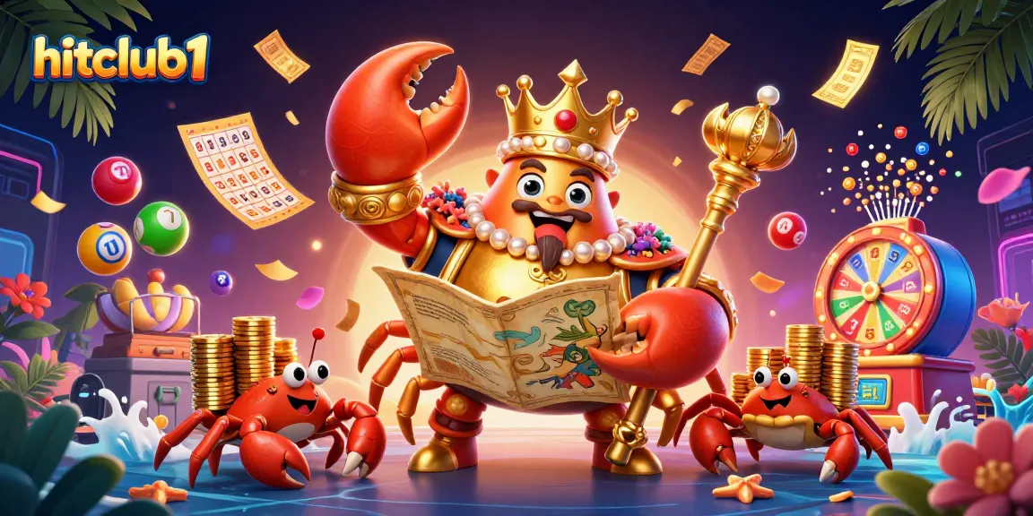 Experience the excitement of hitclub1 with vibrant games and rewarding opportunities in a dynamic casino illustration.